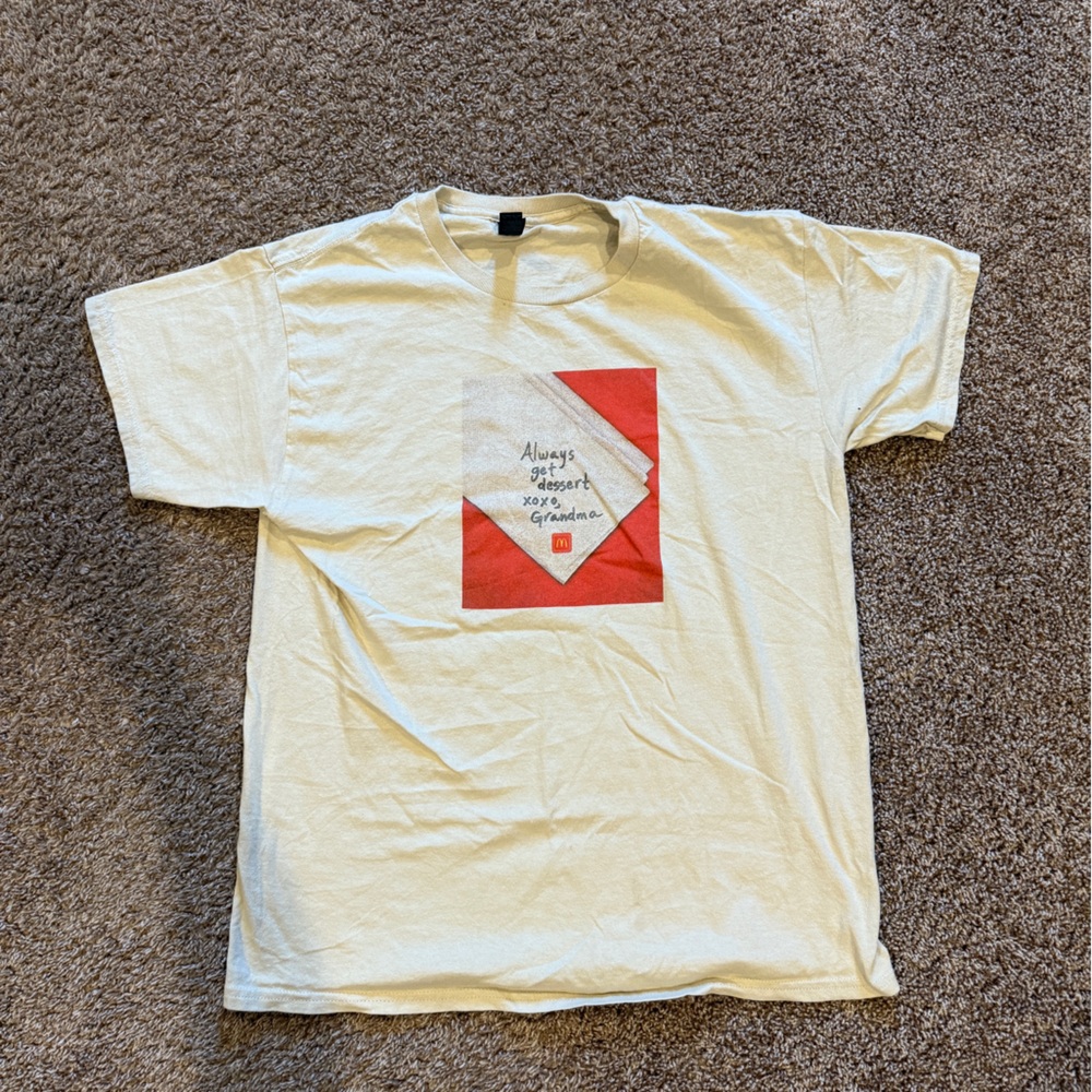Cream Vintage McDonald’s T-Shirt